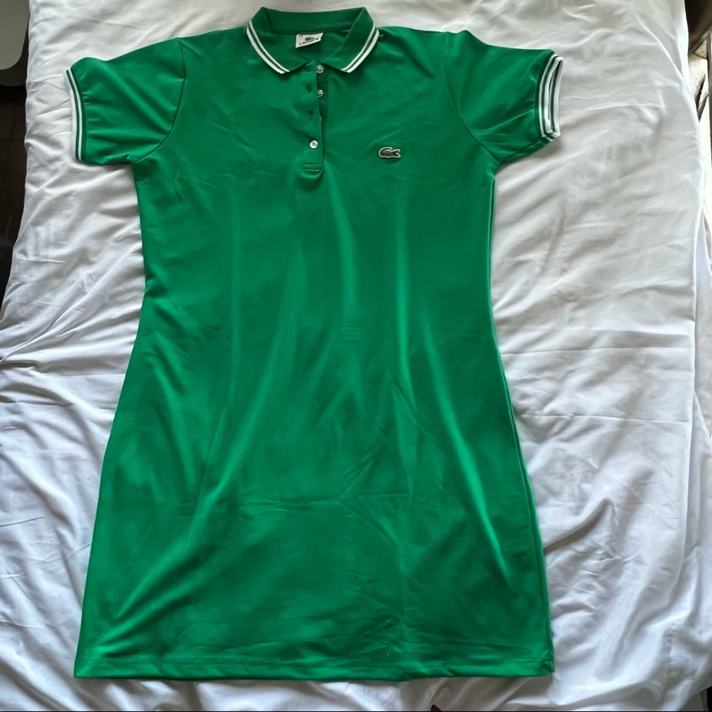 lacoste green dress